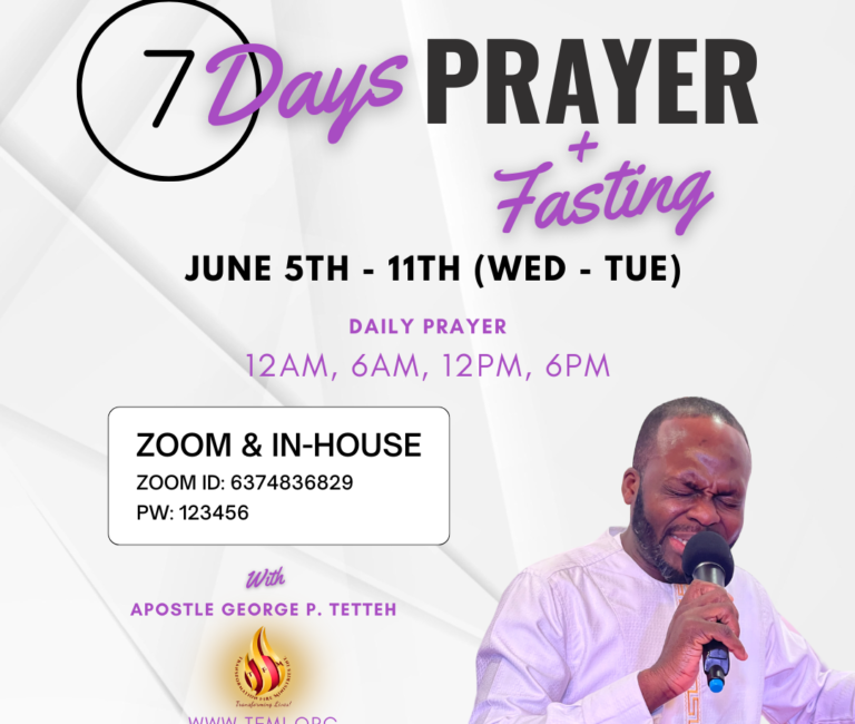 7 Days Prayer + Fasting